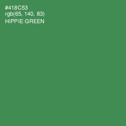#418C53 - Hippie Green Color Image